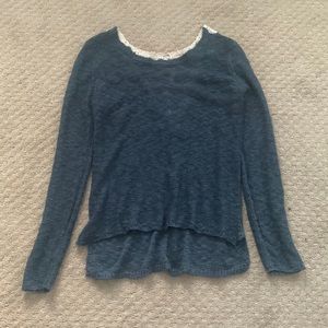 Navy yarn blouse